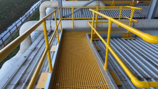 Lightweight walkway, design and installaed - Middleton Structures, Structual Steelwork Specialists