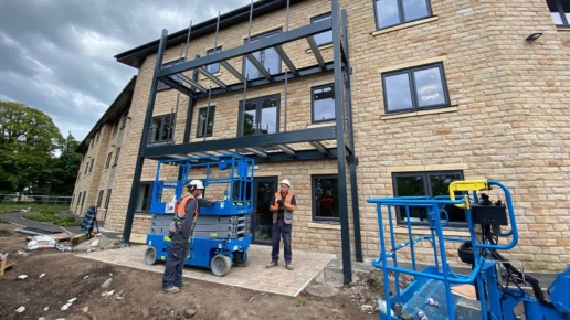Installing a rear double storey balcony - Middleton Structures, Structual Steelwork Specialists