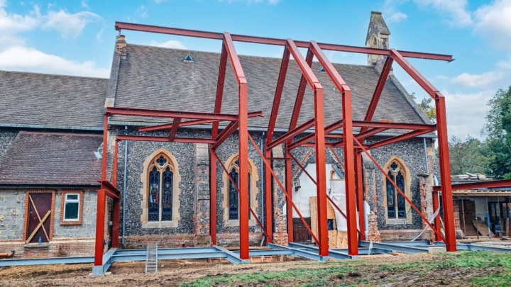 Middleton Structures provided structule steelworks for Apostels Church